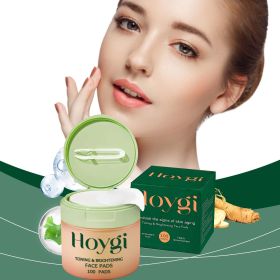100 Count Pre-Soaked Brightening Facial Toner Pads Antioxidant Hydrating Balancing Cotton Wipes Even Out Dull Uneven Skin Tone Gentle Daily At-Ho