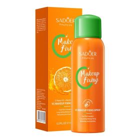 VC Setting Spray, Fast Film Formation Long Lasting Makeup Lock, Clear, 150ml (Option: Orange)