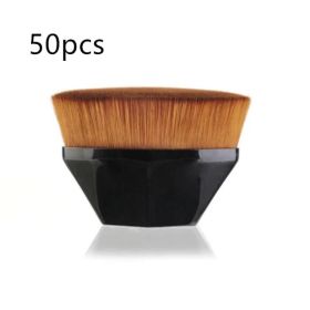 Foundation Brush BB Cream Makeup Brushes Loose Powder Brush Flat Kit (Option: Black1 50pc)