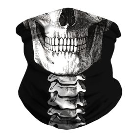 Skull Digital Men And Women Outdoor Mask Sport Climbing Insect-proof (Option: BXHA025-Free Size)