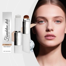 2-in-1 Color Changing Foundation Stick with Built-in Makeup Brush (Style: Natural Color Two-in-One Color-Changing Foundation Stick)