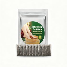 Herbal Leg Slimming Foot Bath Bags With Ginger, Saffron & Ginseng, Detox Foot Soak For Boost Circulation, Dispelling Cold & Dampness, 10 Counts (Option: 10 Counts)