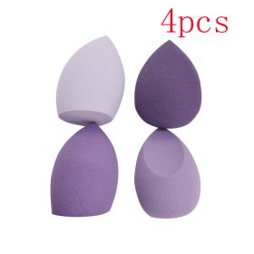 Different Sizes Makeup Sponge Dry&Wet Use Cosmetic Puff Sponge maquiagem Foundation Powder Blush Beauty Tools with Storage Box (Color: Green)
