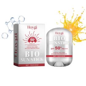 Hoygi Bio Sun Stick, Protect Stains And Wrinkles Outdoor UV Firming And Brightening Skin Moisturizing Light And Gentle (Option: 15g-34g-2.09*1.15*2.96inch)
